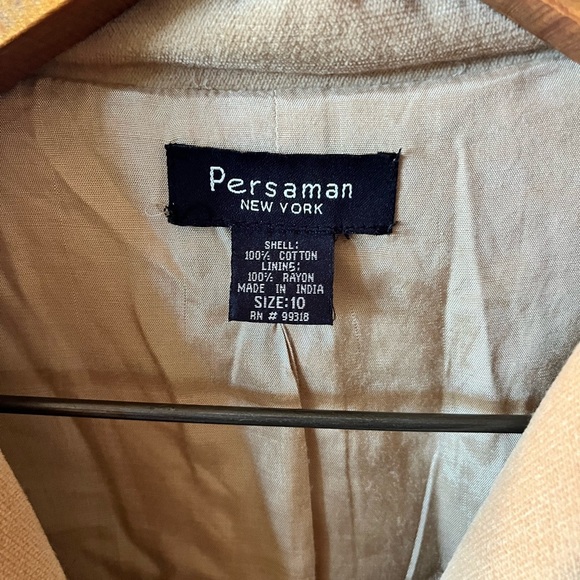 Embroidered Floral Tan Jacket - Picture 7 of 8